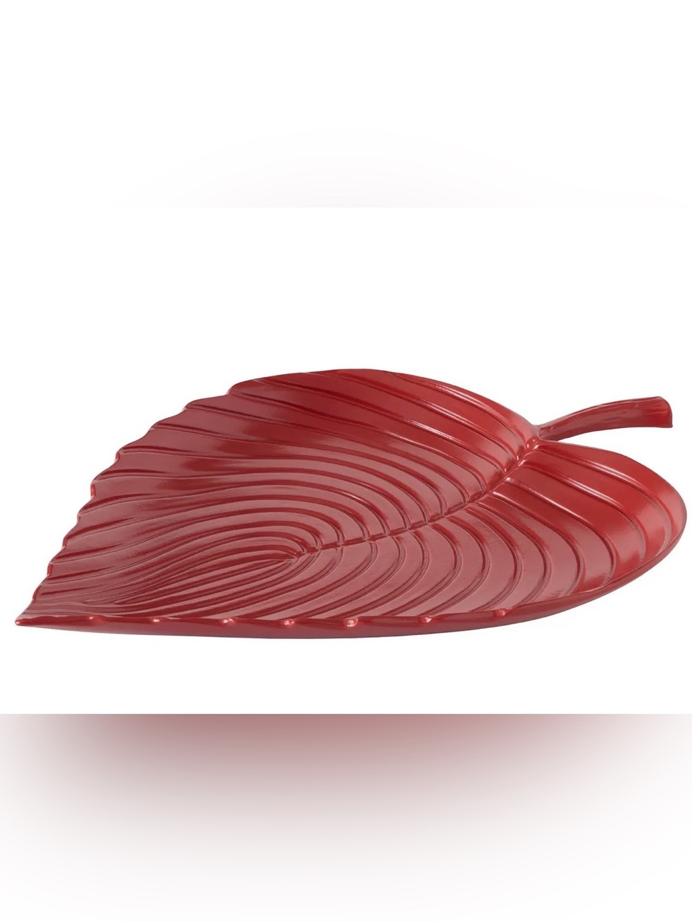 IKEA AROMATISK Decoration Leaf Decorative Red Plate Dish Flat 31x23 cm BRAND NEW
